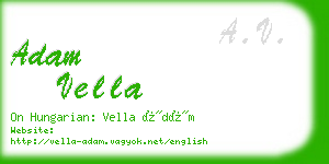 adam vella business card